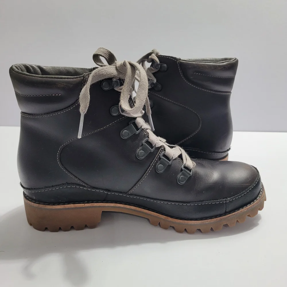 Womens Chaco Black Fields Hiking Lace Up Boots - Picture 4 of 11